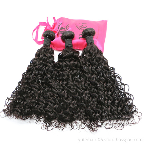 Virgin human hair kinky water wave curly,super double drawn remy hair extensions, human hair weave bundles